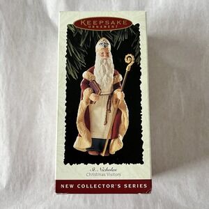 Vintage 1995 Hallmark Keepsake Ornament St Nicholas Series Christmas Visitors